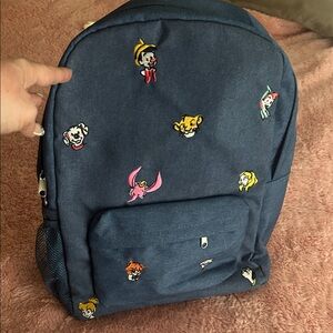 Disney Embroidered Cartoon Character Backpack